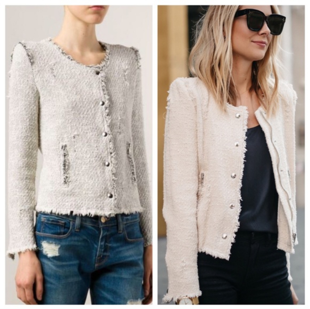 IRO Agnette Distressed Blazer, 36